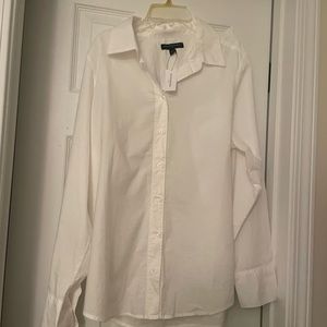 Banana Republic Factory White Button Down Shirt - New with Tags